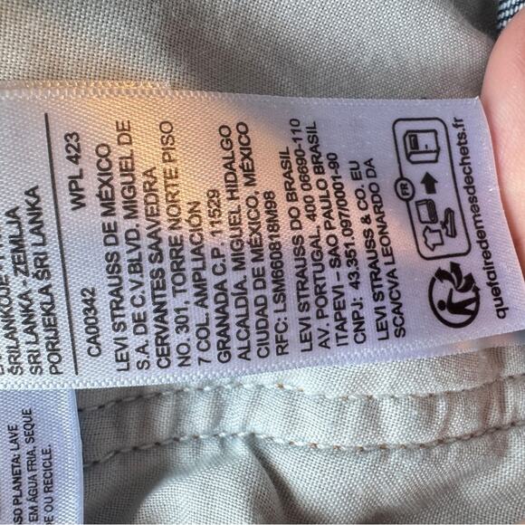 Levi’s Blue Ribcage Straight Button Fly Jeans Womens 32 Casual Classic Denim - Picture 12 of 12